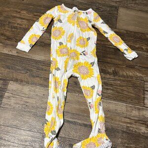 3T Carters Sunflower Footed Pjs